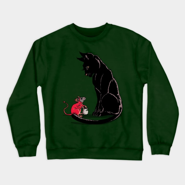 Trick-or-Squeak Crewneck Sweatshirt by AJIllustrates